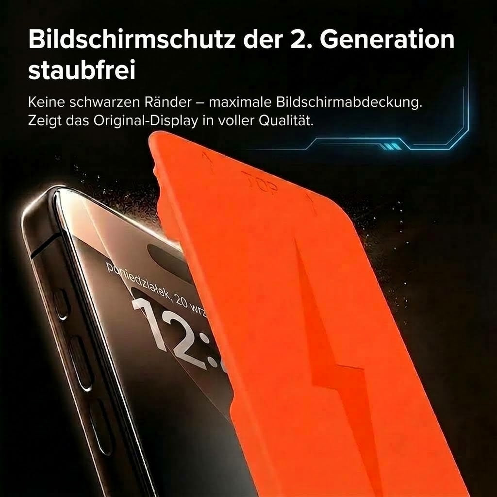 Arctiqo™ 2.0 Panzerglas-Displayschutz mit Installationsrahmen